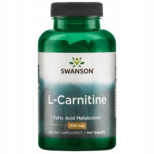 L-Carnitine (L-Karnityna) 500 mg - 100 tabletek Swanson