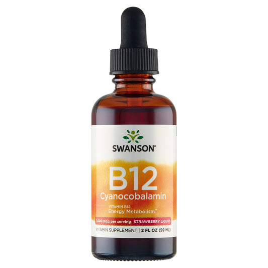 SWANSON WITAMINA B12 krople 59 ml energia układ nerwowy odporność