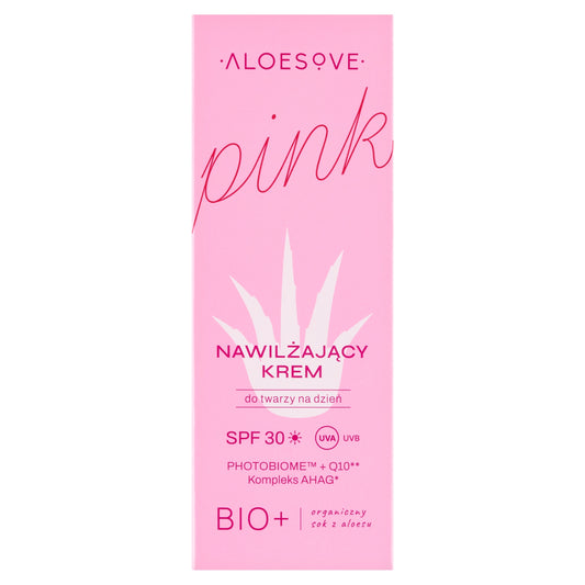 ALOESOVE PINK Krem nawilżający do twarzy na dzień SPF30