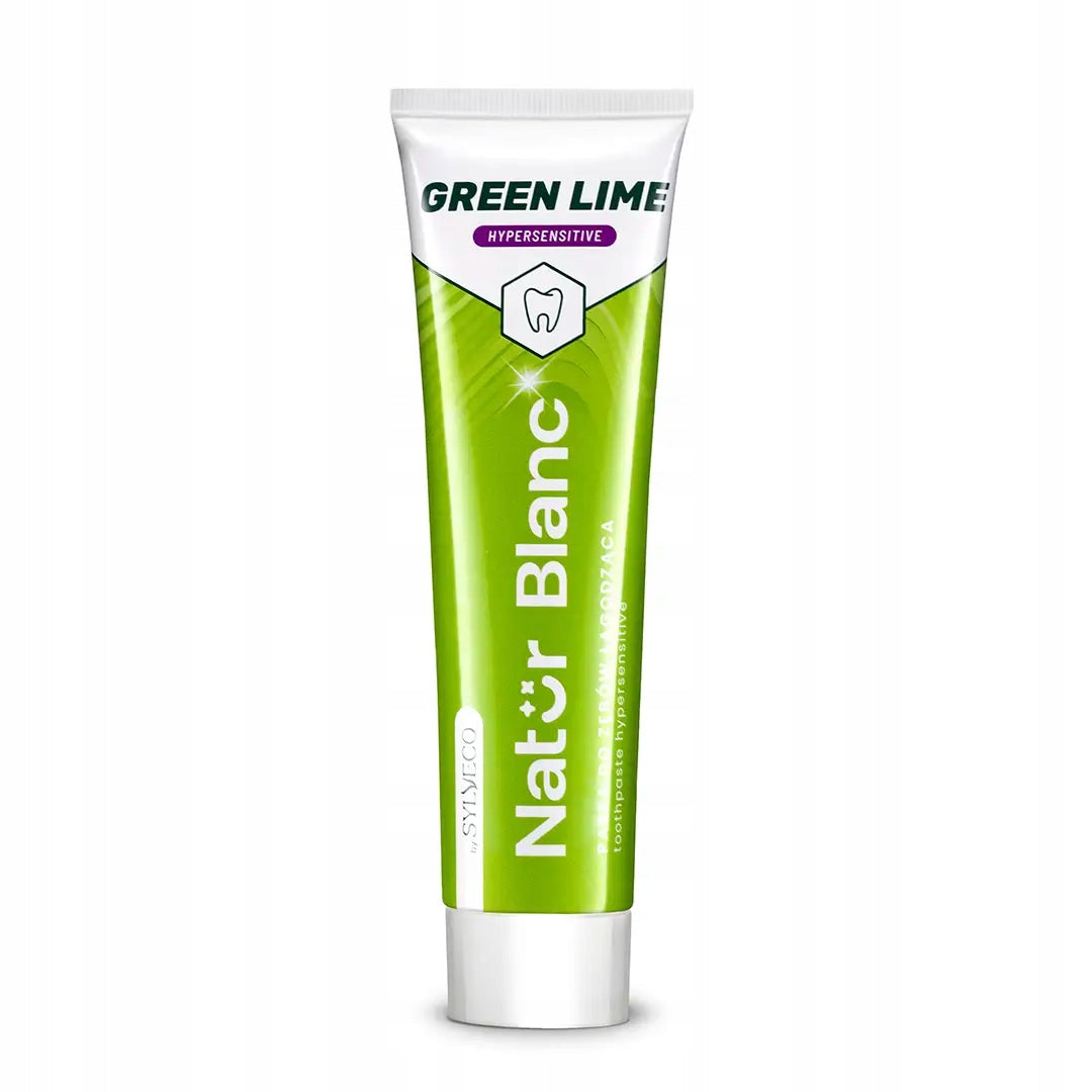 SYLVECO Natur Blanc Pasta do zębów GREEN LIME łagodząca nadwrażliwość zębów