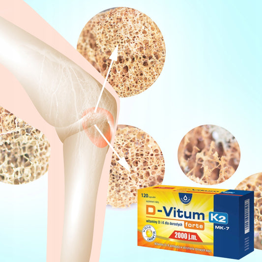 Oleofarm D-Vitum forte 2000 j.m. K2 MK7 w oleju lnianym 120 kaps.