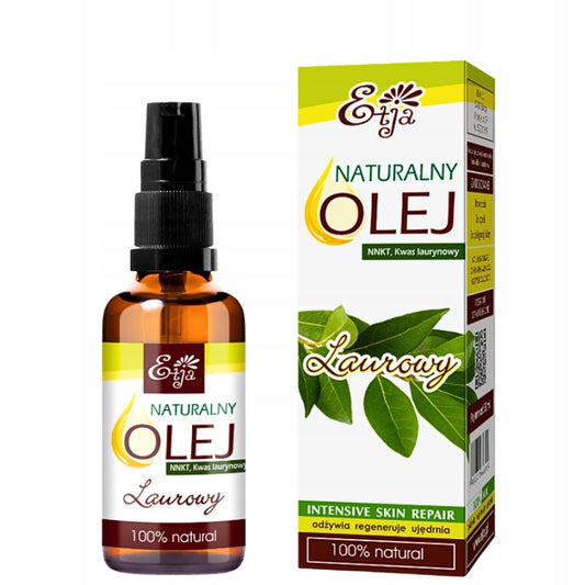 Olej Laurowy 100 % Naturalny zimnotłoczony NNKT, laurynowy płynny 50ml ETJA