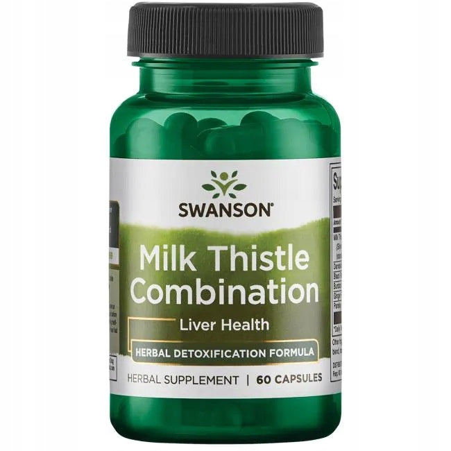 Swanson Milk Thistle Ostropest kapsułki 60 szt. na trawienie
