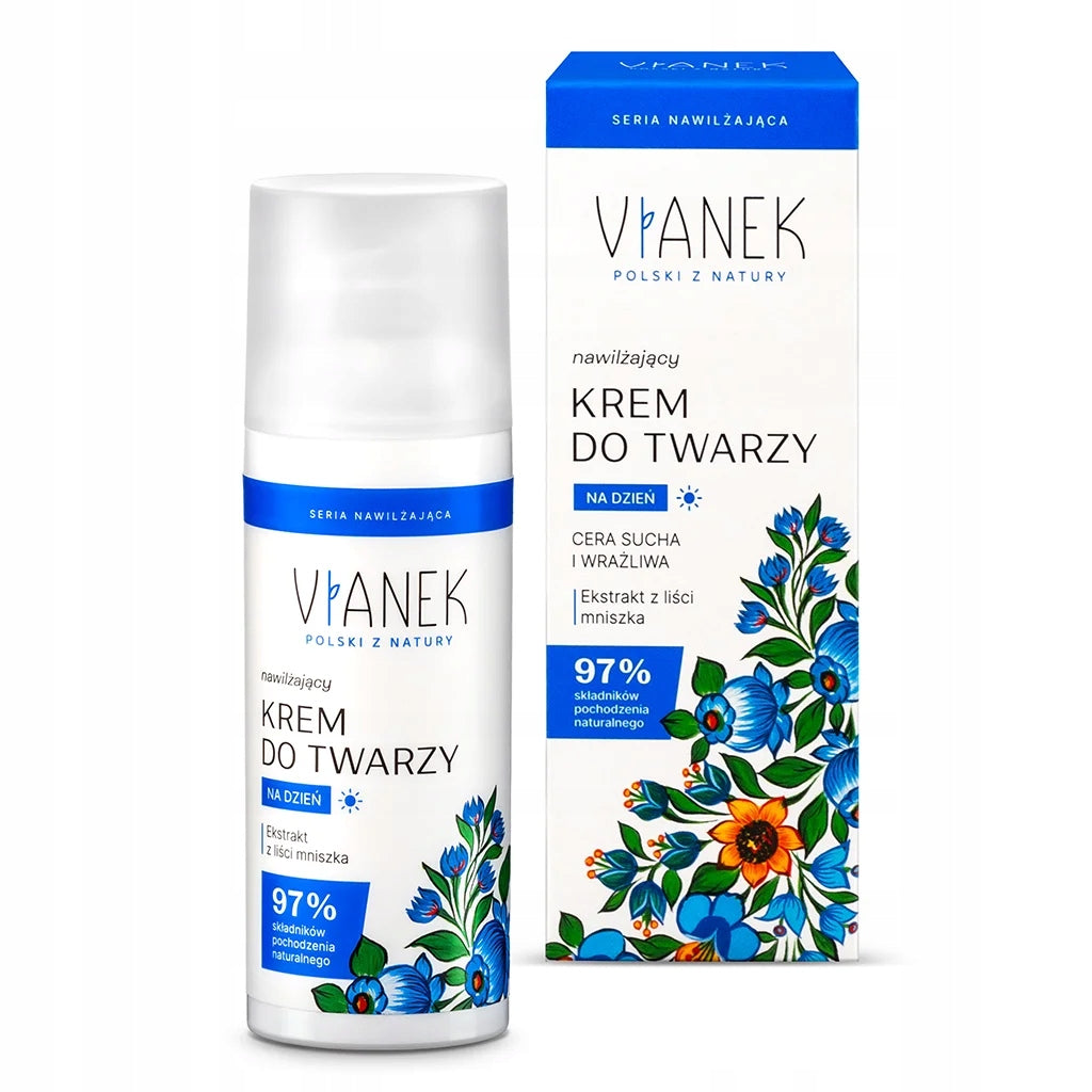 Vianek nawilżający krem do twarzy z ekstraktem z liści mniszka 50 ml