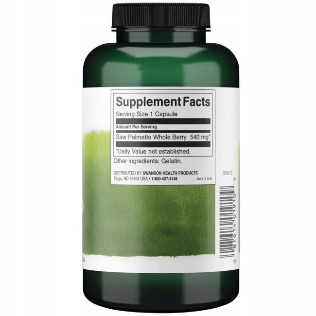 Swanson Palma Sabałowa Saw Palmetto 540 mg 100 kaps