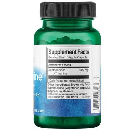 SWANSON Suntheanine L-Teanina 200mg 60 vcaps
