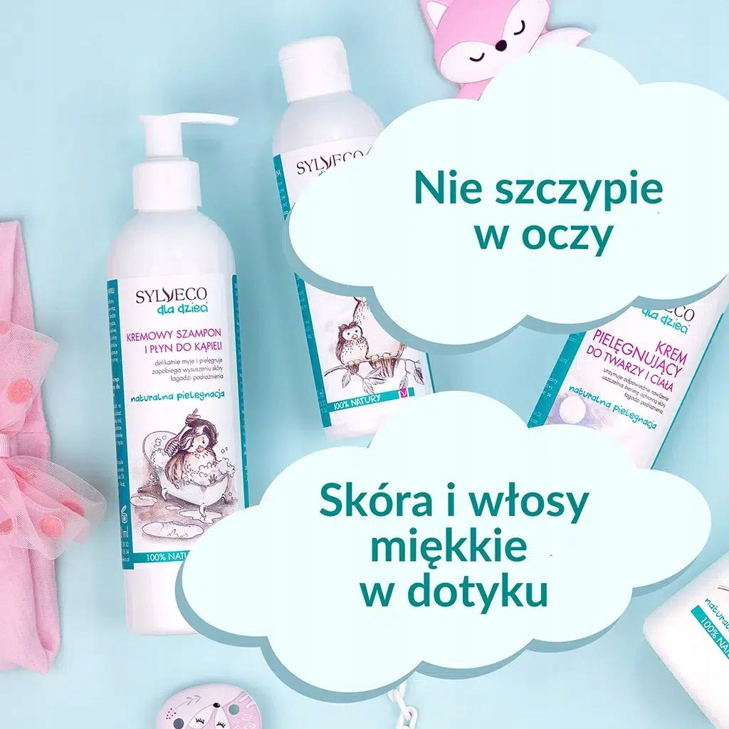 Szampon i płyn do kąpieli 2w1 od 1. dni życia Sylveco dla dzieci 300 ml
