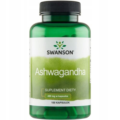 Swanson Ashwagandha 450 mg redukcja stresu i lepszy sen