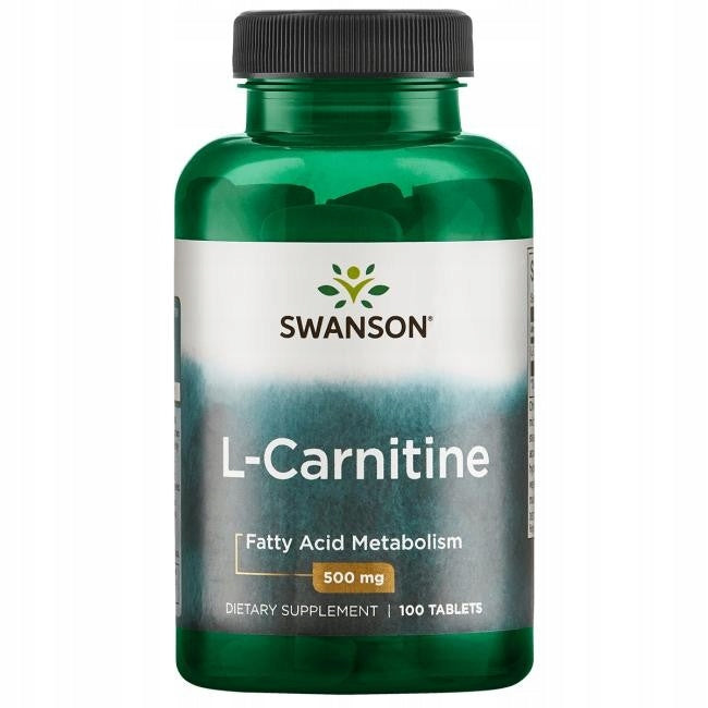 L-Carnitine (L-Karnityna) 500 mg - 100 tabletek Swanson
