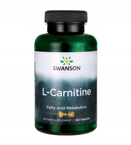 L-Carnitine (L-Karnityna) 500 mg - 100 tabletek Swanson