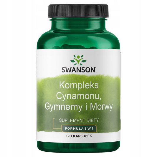 SWANSON Cynamonu, Gymnema i Morwa 120 kap odchudzanie redukcja