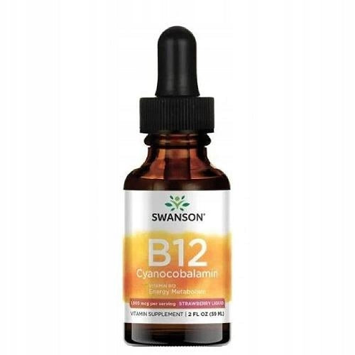 SWANSON WITAMINA B12 krople 59 ml energia układ nerwowy odporność