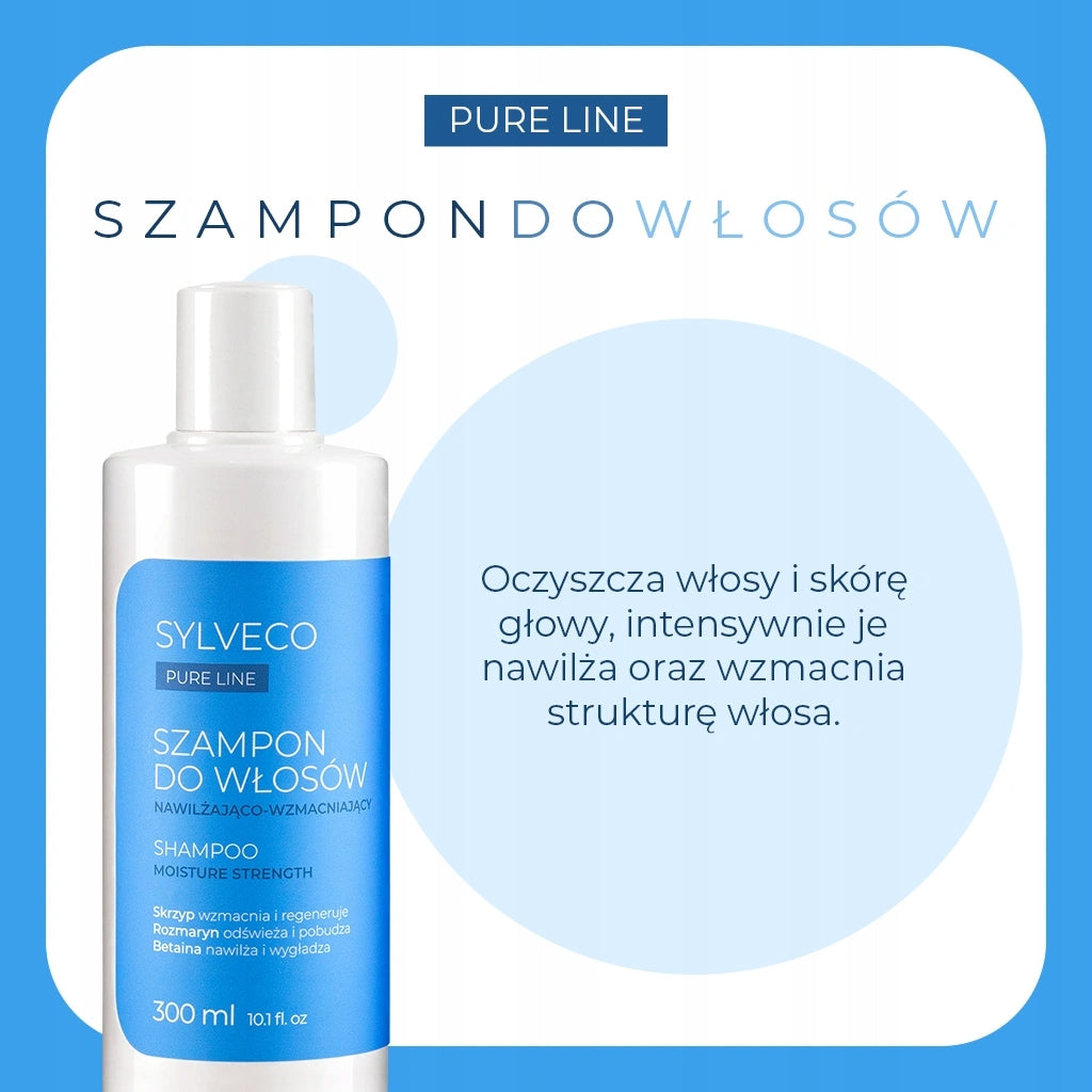 SYLVECO PURE LINE Szampon do włosów nawilżająco-wzmacniający 300 ml