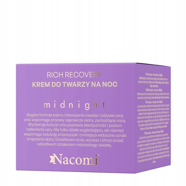 Przeciwzmarszczkowy krem Nacomi, przeciwstarzeniowy krem do twarzy 40ml