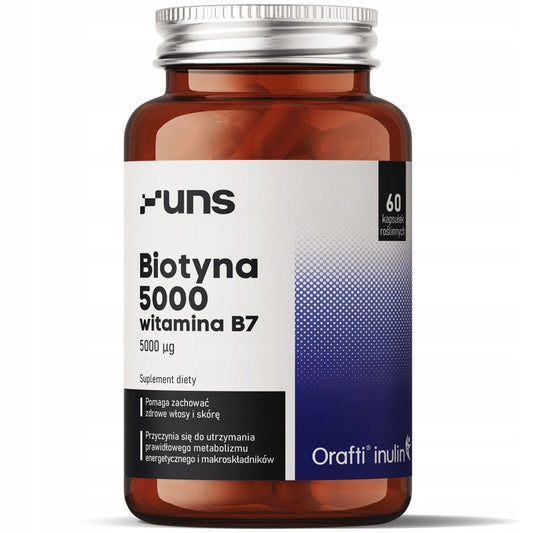 Biotyna 5000 µg Witamina B7 kaps. 60 szt. UNS