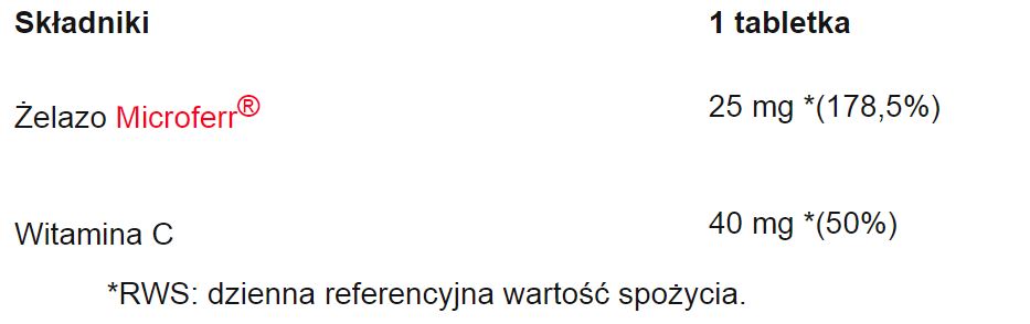 Aliness żelazo organiczne MicroFERR 25 mg 100 tab VEGE