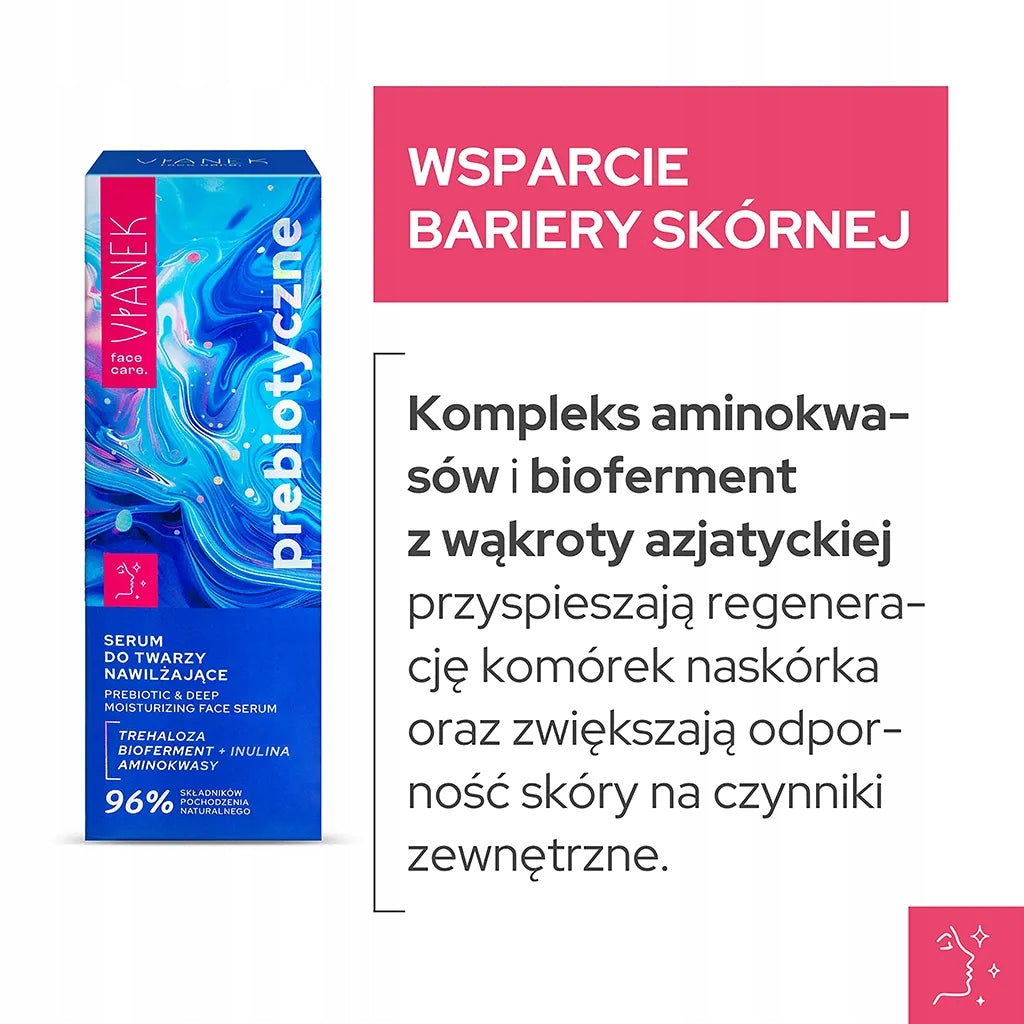 Intensywnie nawilżające serum prebiotyczne z trehalozą 30 ml VIANEK