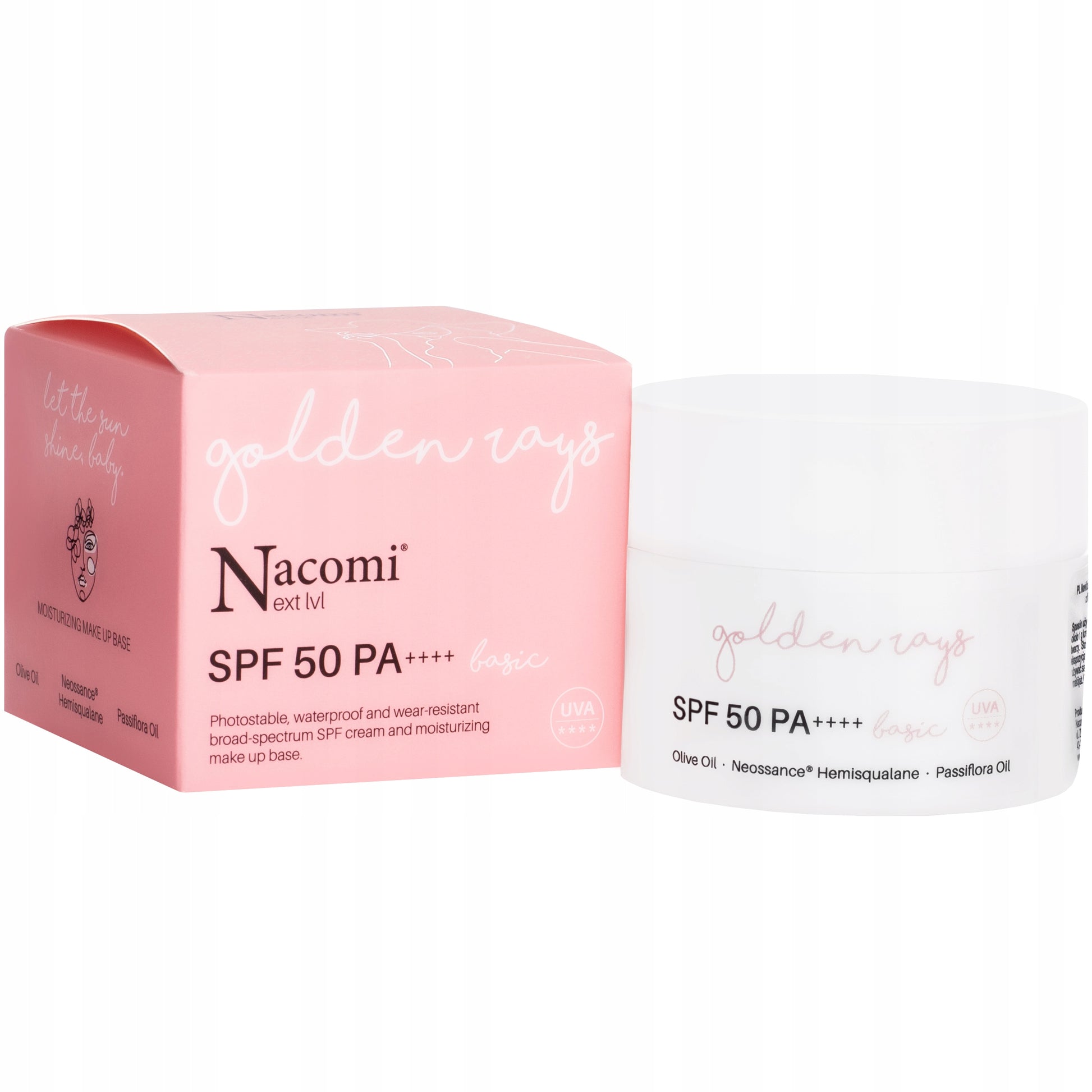Nacomi Next Level Lekki krem z SPF 50 Basic 50 ml