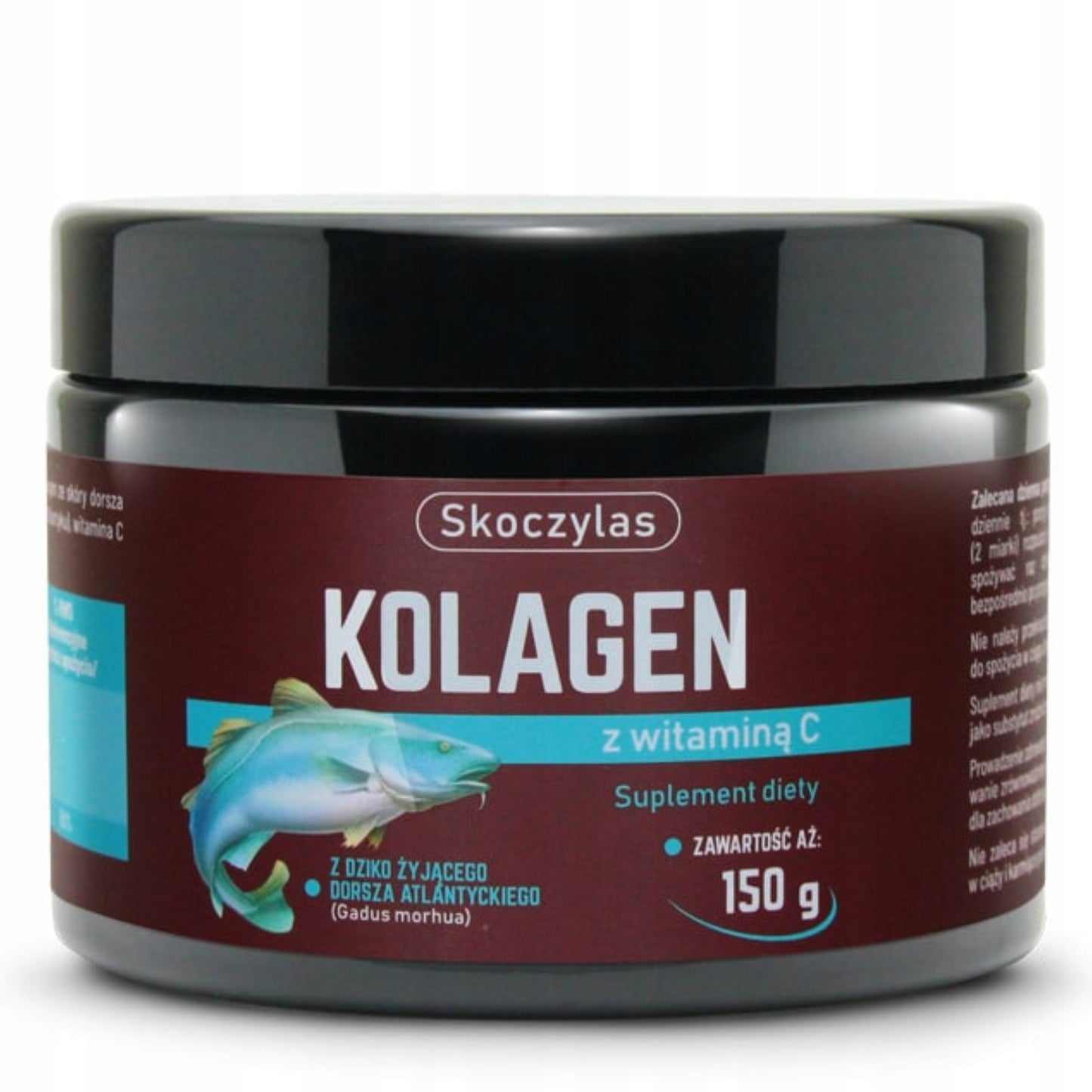 Skoczylas kolagen z dorsza atlantyckiego witamina C stawy skóra 150 g 30 p.