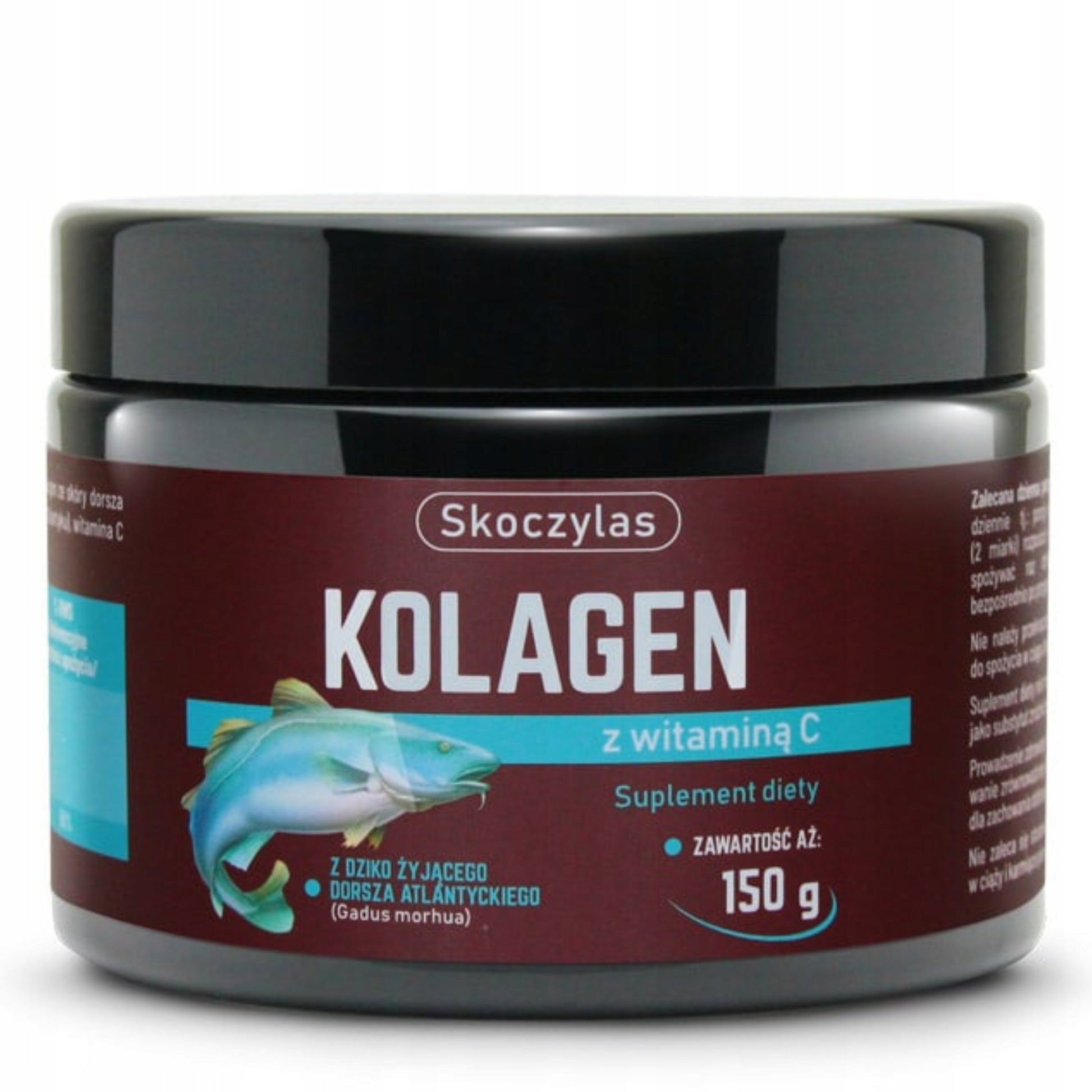 Skoczylas kolagen z dorsza atlantyckiego witamina C stawy skóra 150 g 30 p.