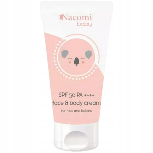 Nacomi Baby Fotostabilny Krem SPF 50 do twarzy i ciała dla dzieci 50ml