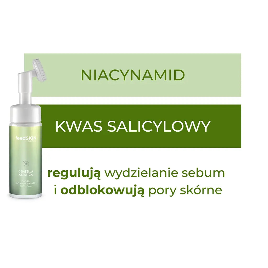 Pianka do mycia twarzy FEEDSKIN SYLVECO Centella Asiatica 150 ml