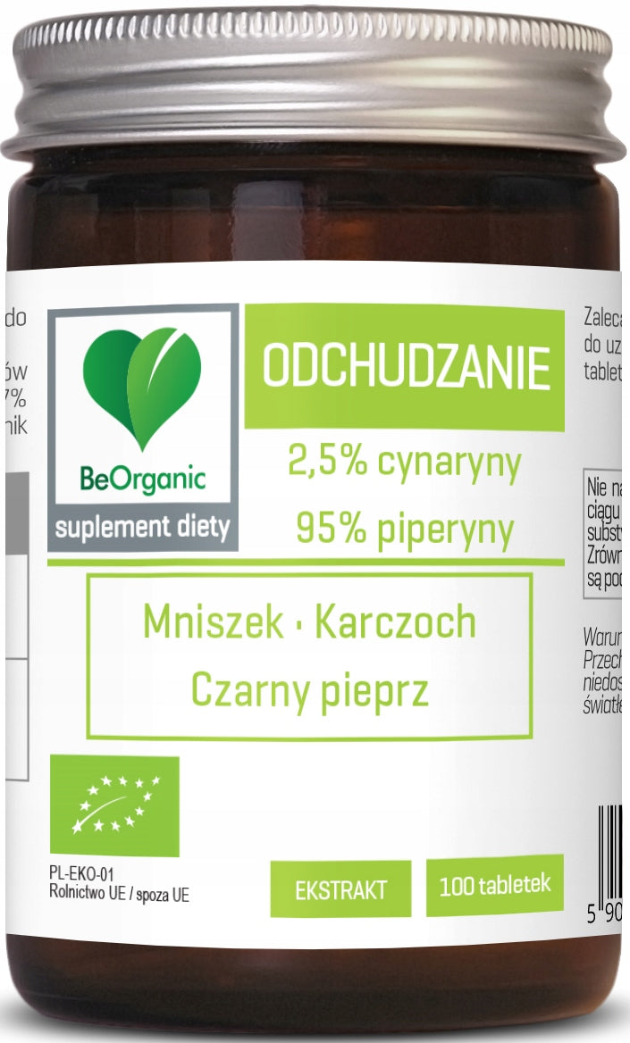Suplement diety Medicaline BeOrganic Odchudzanie 100 tabl.