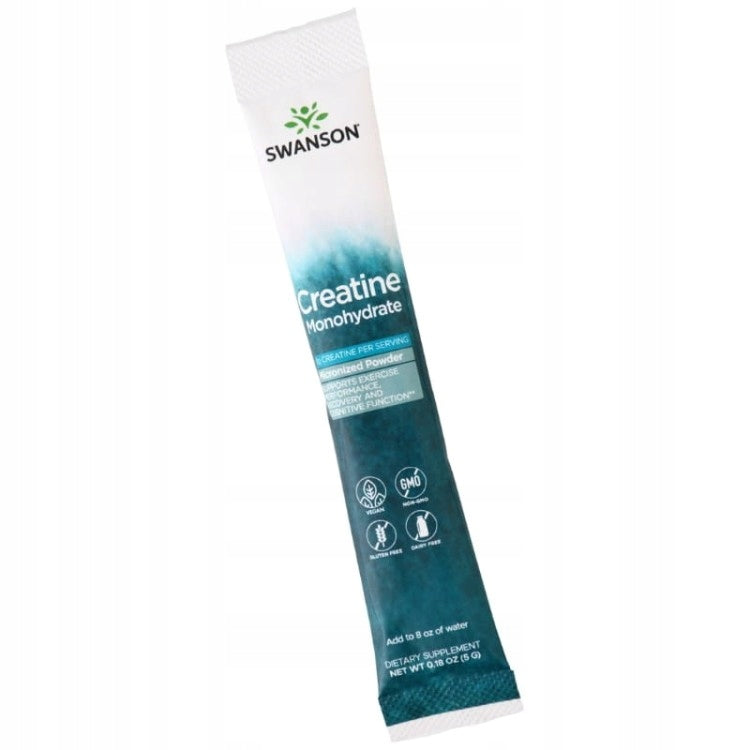 Suplement diety Swanson Creatine Monohydrate bezsmakowy 30 saszetek po 5 g
