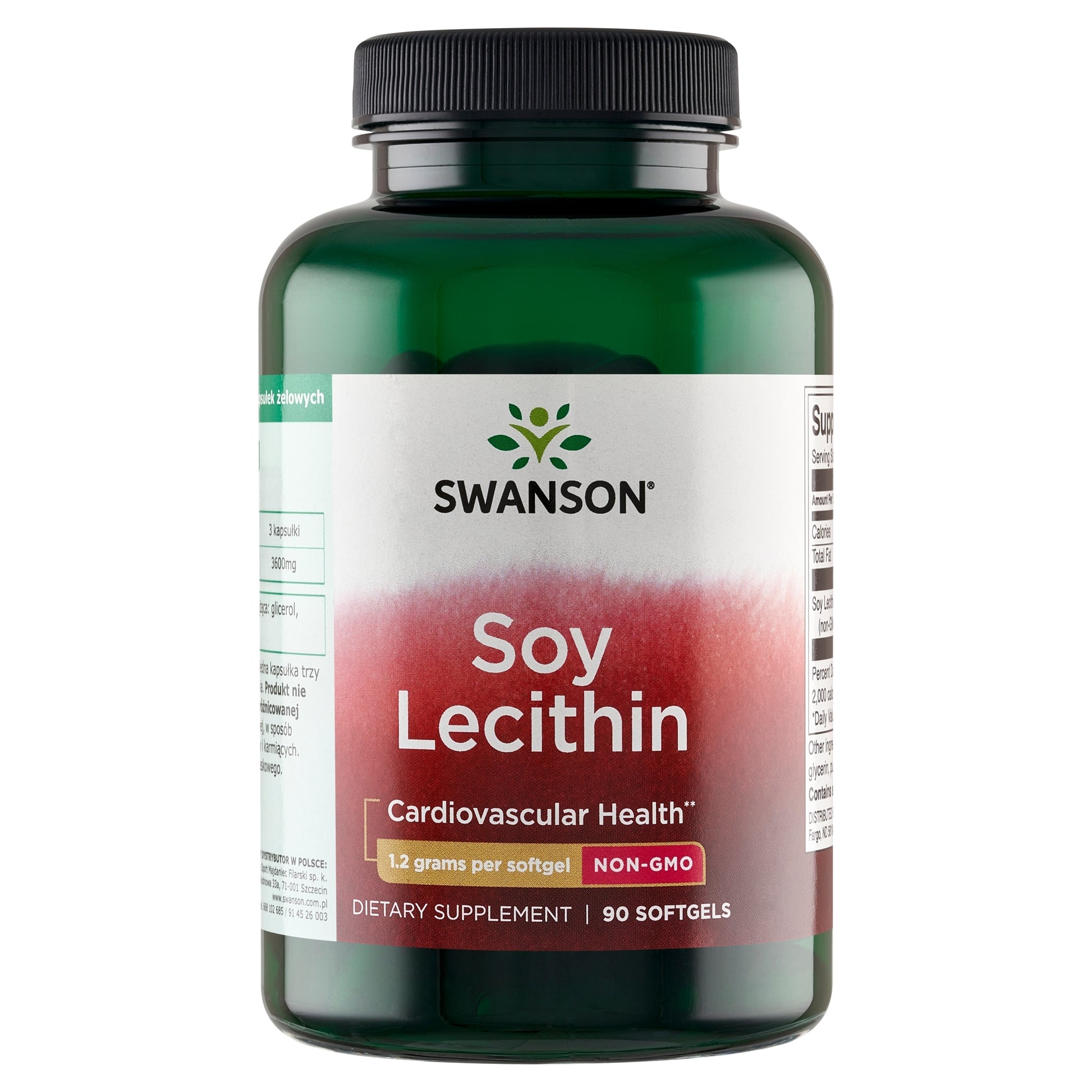 Swanson Lecytyna lecithin 1200 mg pamięć koncentracja 90 kapsułek