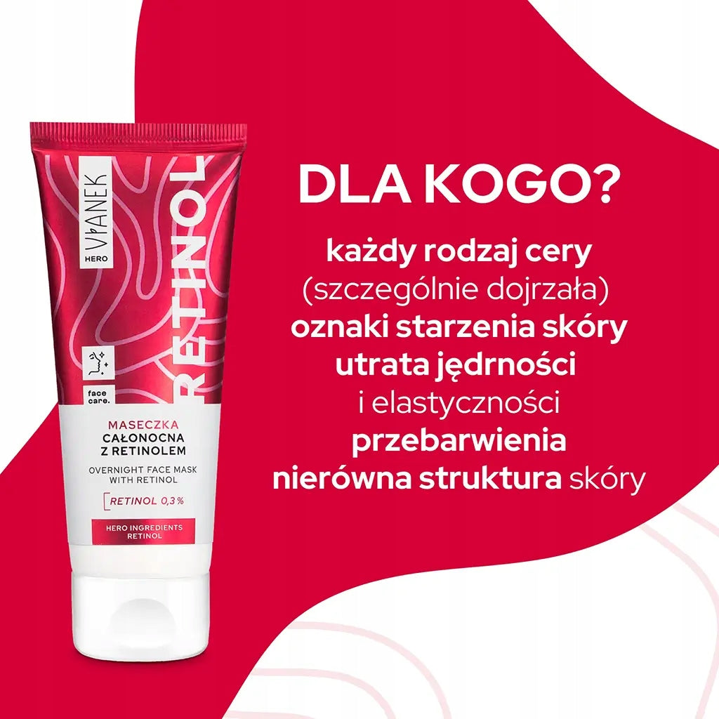 VIANEK HERO Maseczka całonocna z retinolem 75 ml