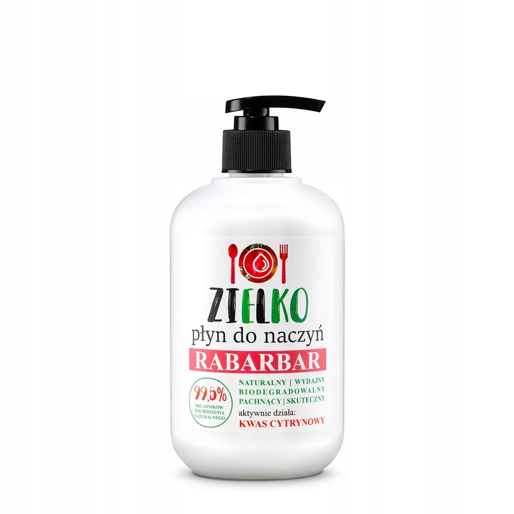 ZIELKO Płyn do mycia naczyń RABARBAR 500 ml naturalny ekologiczny