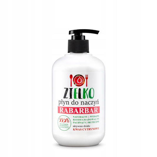 ZIELKO Płyn do mycia naczyń RABARBAR 500 ml naturalny ekologiczny