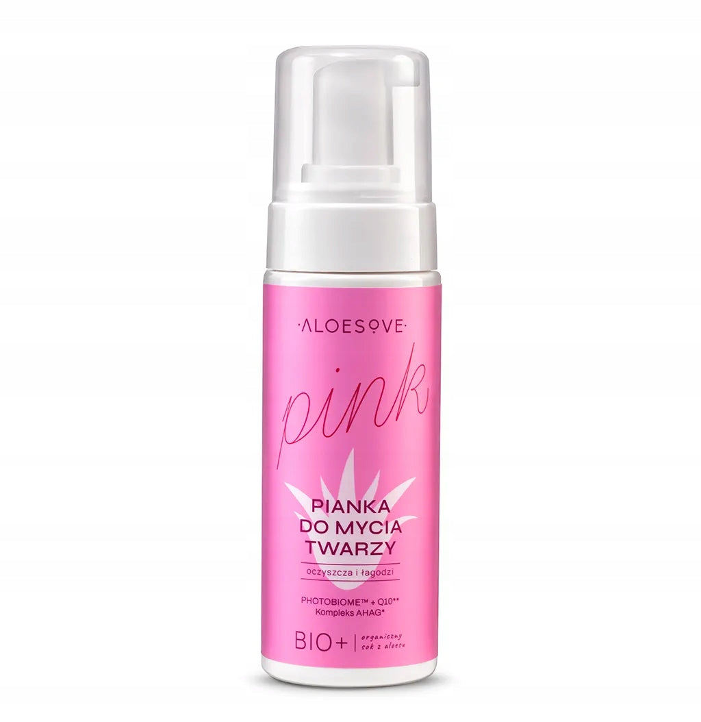 ALOESOVE PINK Pianka myjąca do twarzy