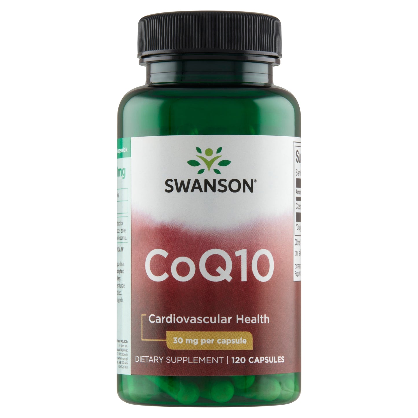 Swanson CoQ10 Koenzym Q10 30 mg 120 kaps.Energia, Antyoksydacja, Odporność