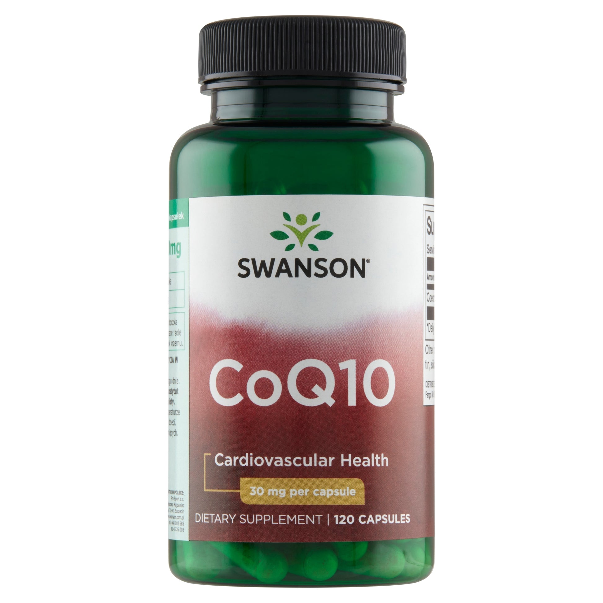 Swanson CoQ10 Koenzym Q10 30 mg 120 kaps.Energia, Antyoksydacja, Odporność
