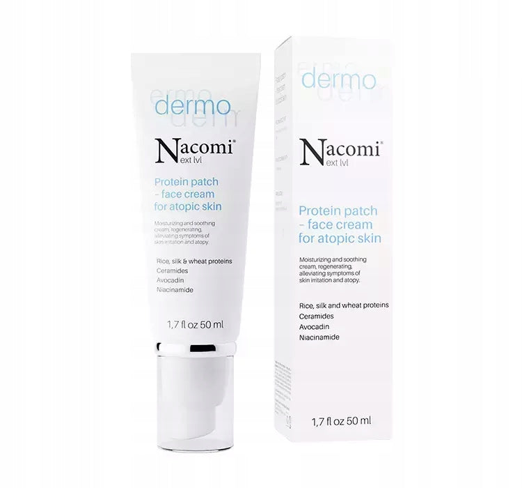 Krem do twarzy Nacomi Proteinowy plaster do skóry atopowej 50 ml