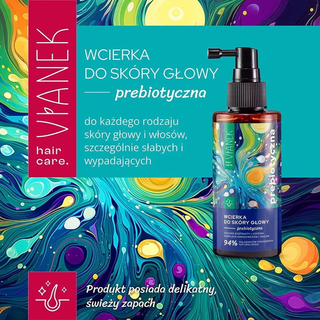 Wcierka do skóry głowy prebiotyczna rozgrzewająca 150 ml VIANEK