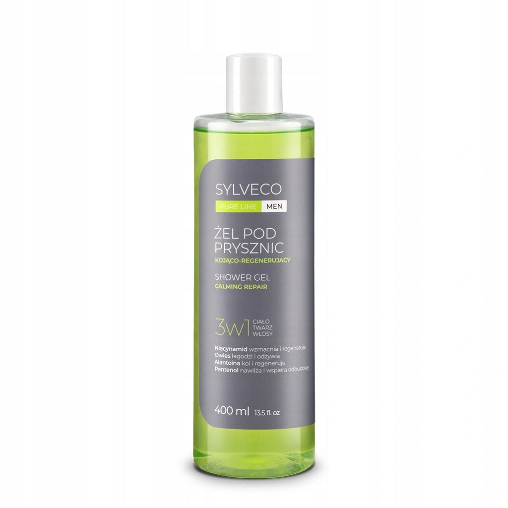 SYLVECO PURE LINE MEN Żel pod prysznic 3w1 kojąco-regenerujący 400 ml