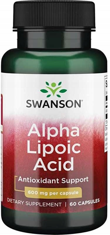 Swanson ALA Kwas Alfa Liponowy 600 mg 60 kaps