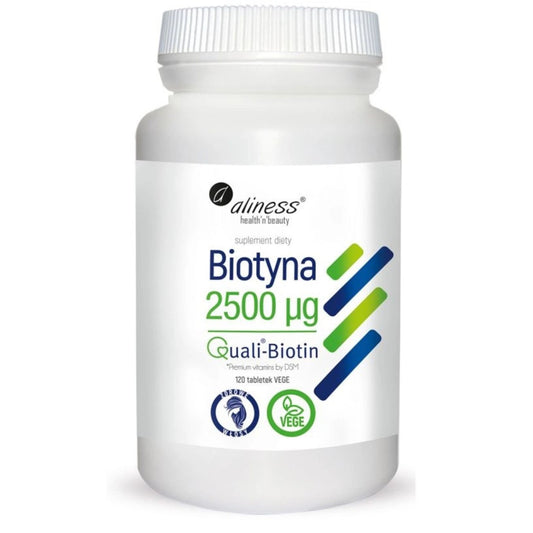 Biotyna 2500 mg 120 kapsulek Aliness