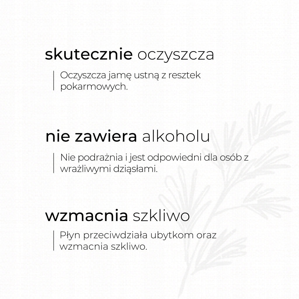 Miętowo ziołowy płyn naturalny do płukania jamy ustnej bez alkoholu Sylveco