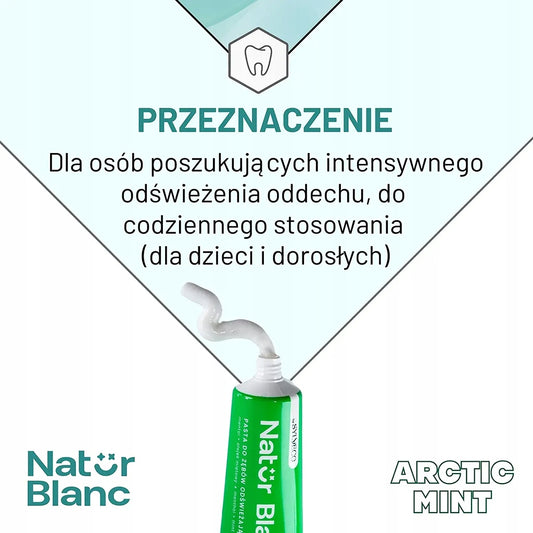SYLVECO Natur Blanc Pasta do zębów ARCTIC MINT odświeżająca 100ml