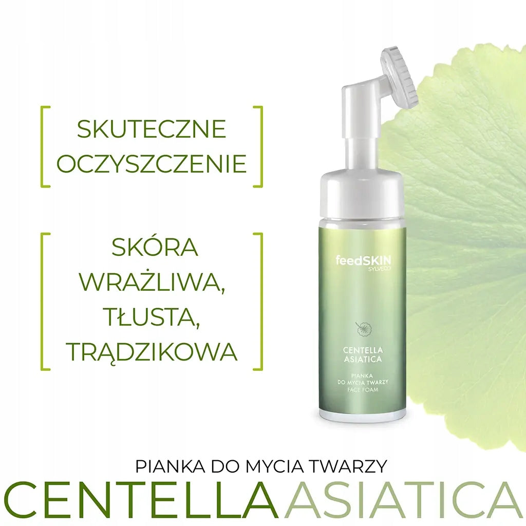 Pianka do mycia twarzy z wąkrotką azjatycką - CICA 150 ml SYLVECO FEEDSKIN