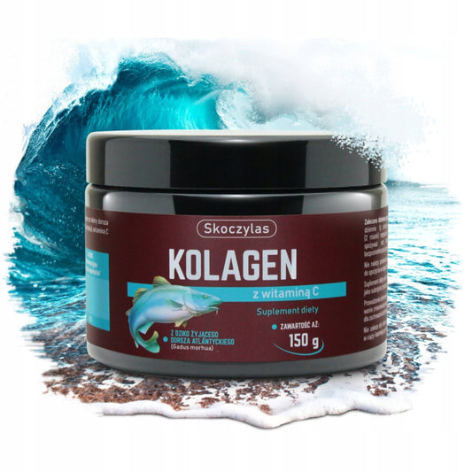 Skoczylas kolagen z dorsza atlantyckiego witamina C stawy skóra 150 g 30 p.