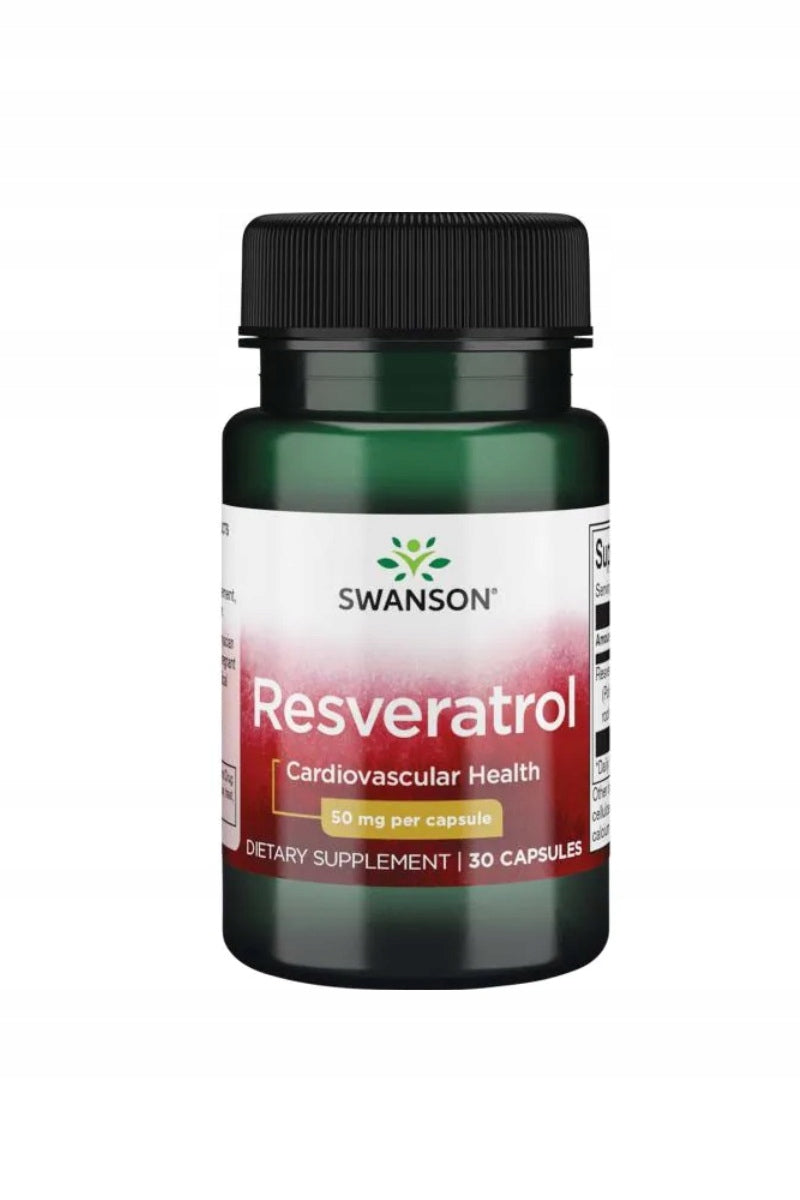 Swanson Resweratrol 50 mg antyoksydant i zdrowe serce