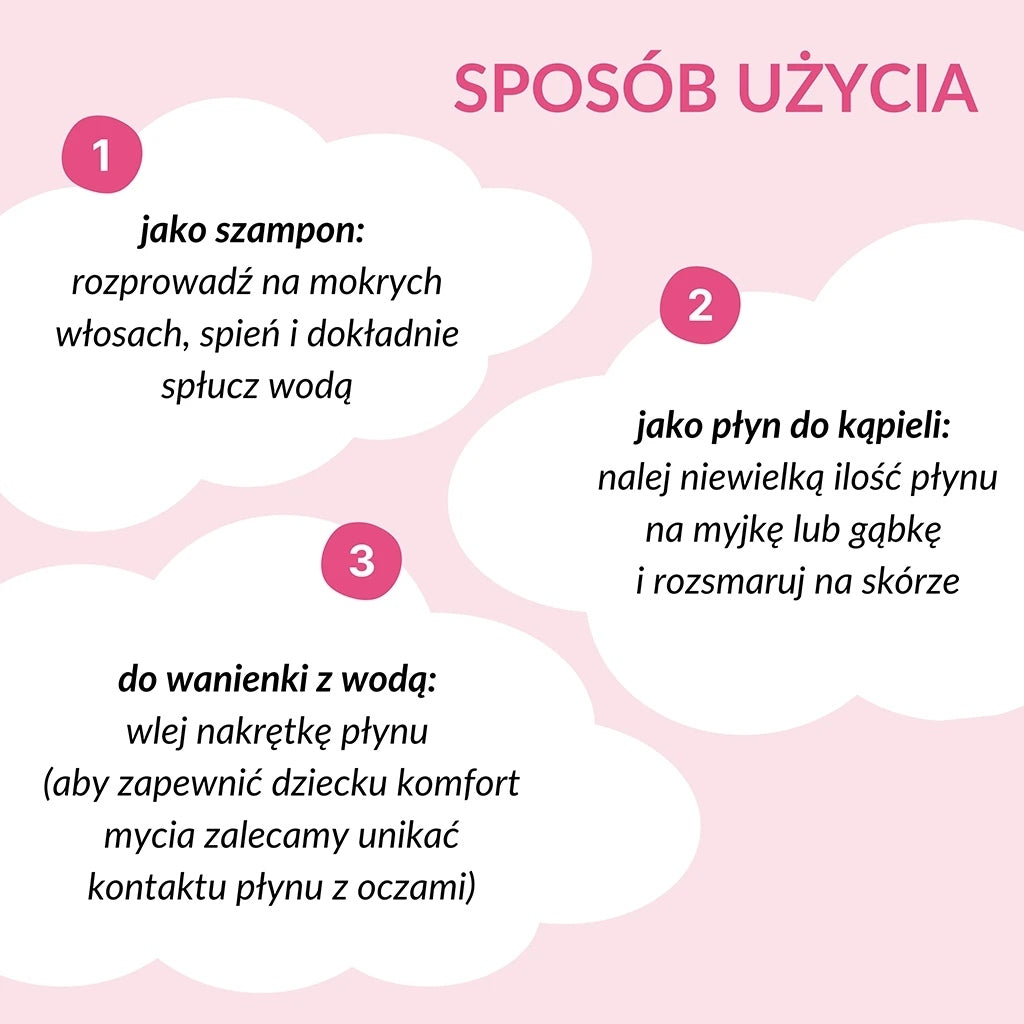 Szampon i płyn do kąpieli 2w1 od 1. dni życia Sylveco dla dzieci 300 ml