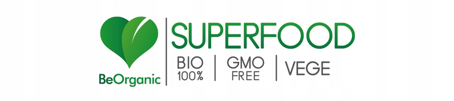BeOrganic Maca w proszku 200g BIO energia, bogactwo składników odżywczych