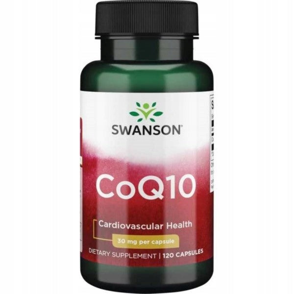 Swanson CoQ10 Koenzym Q10 30 mg 120 kaps.Energia, Antyoksydacja, Odporność