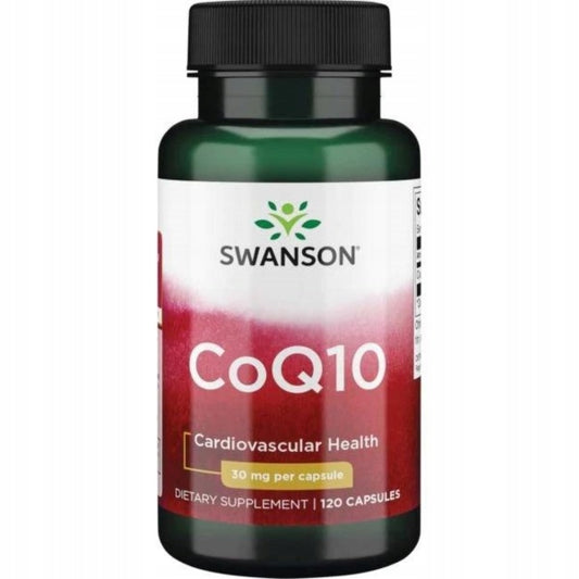 Swanson CoQ10 Koenzym Q10 30 mg 120 kaps.Energia, Antyoksydacja, Odporność