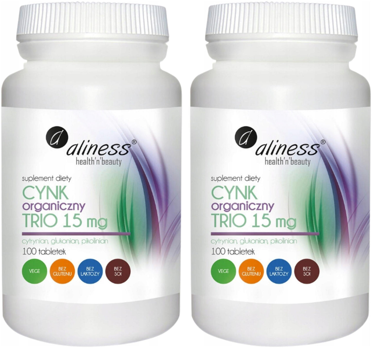 Suplement diety Aliness Cynk Organiczny Trio 15 mg tabletki 100 szt.